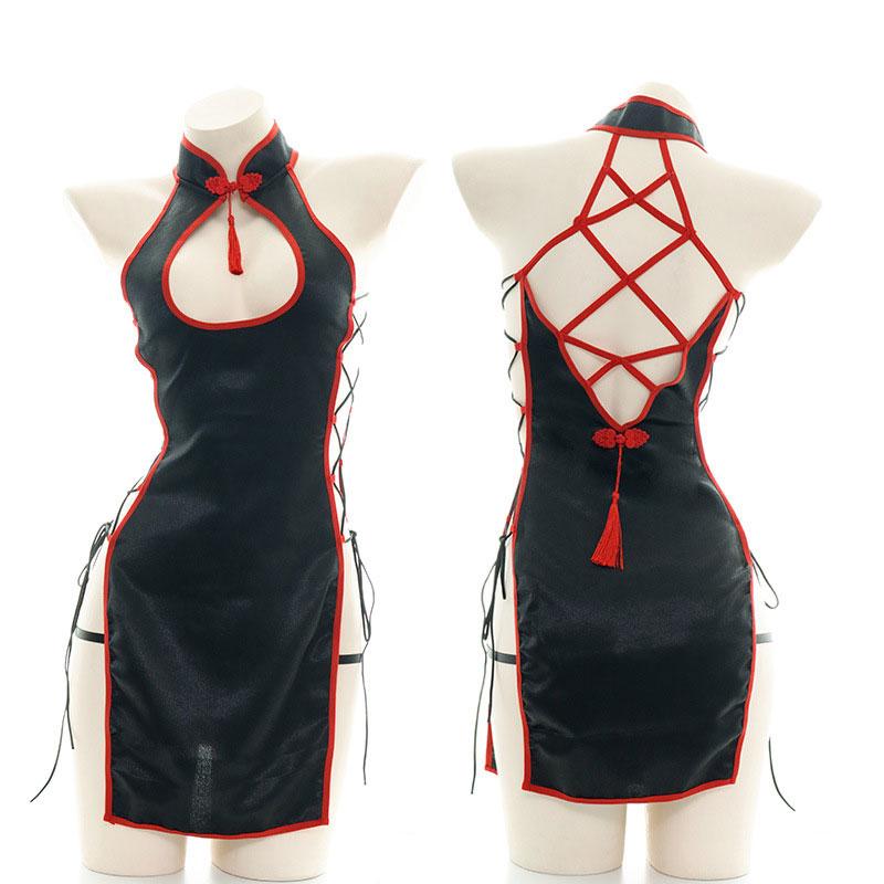 Cheongsam Straps sexy Lingerie Cosplay Costume
