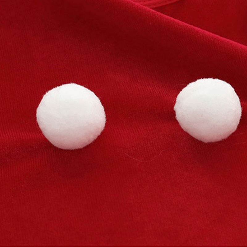 Christmas backless sexy fur ball dress Cosplay Costume