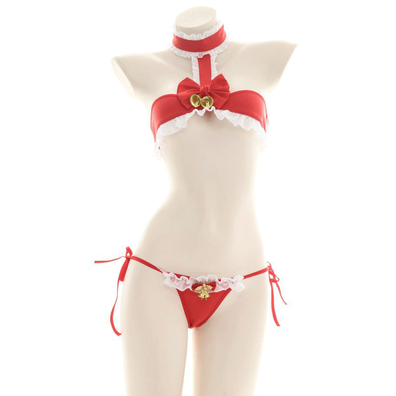 Christmas Bell Sexy Bikini Cosplay Costume