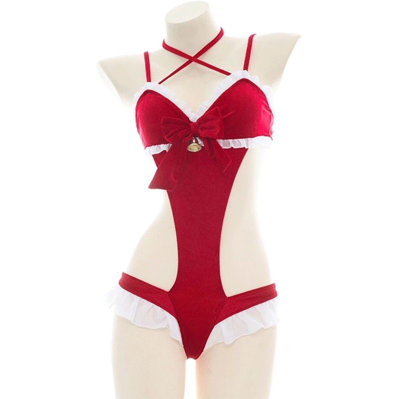 Christmas Cute Bunny Girl One-Piece Uniform Dress Cosplay Costume