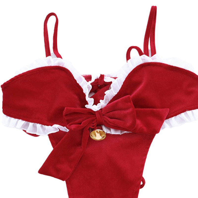 Christmas Cute Bunny Girl One-Piece Uniform Dress Cosplay Costume