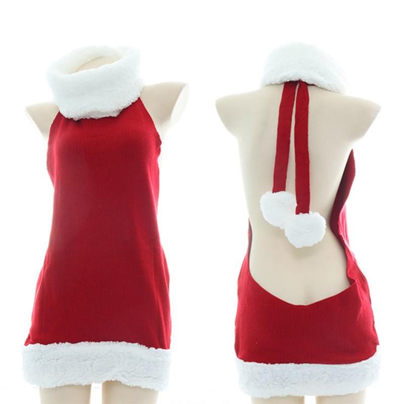 Christmas Backless Sweater Cosplay Costume