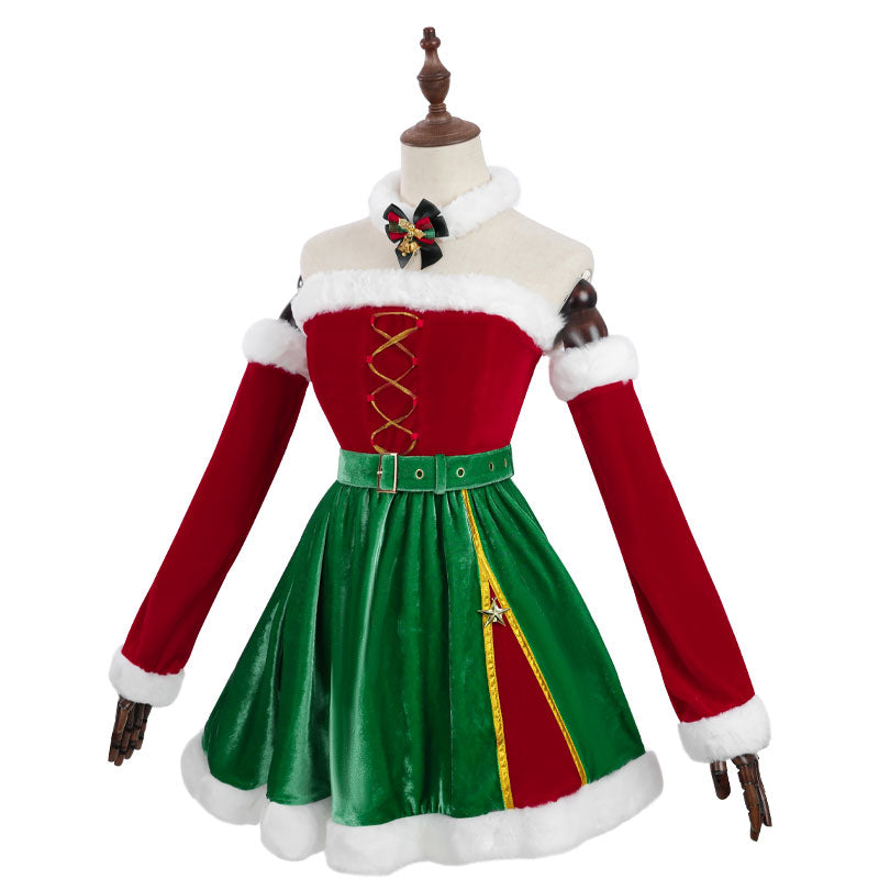 Christmas Costume Red and Green Christmas Dress