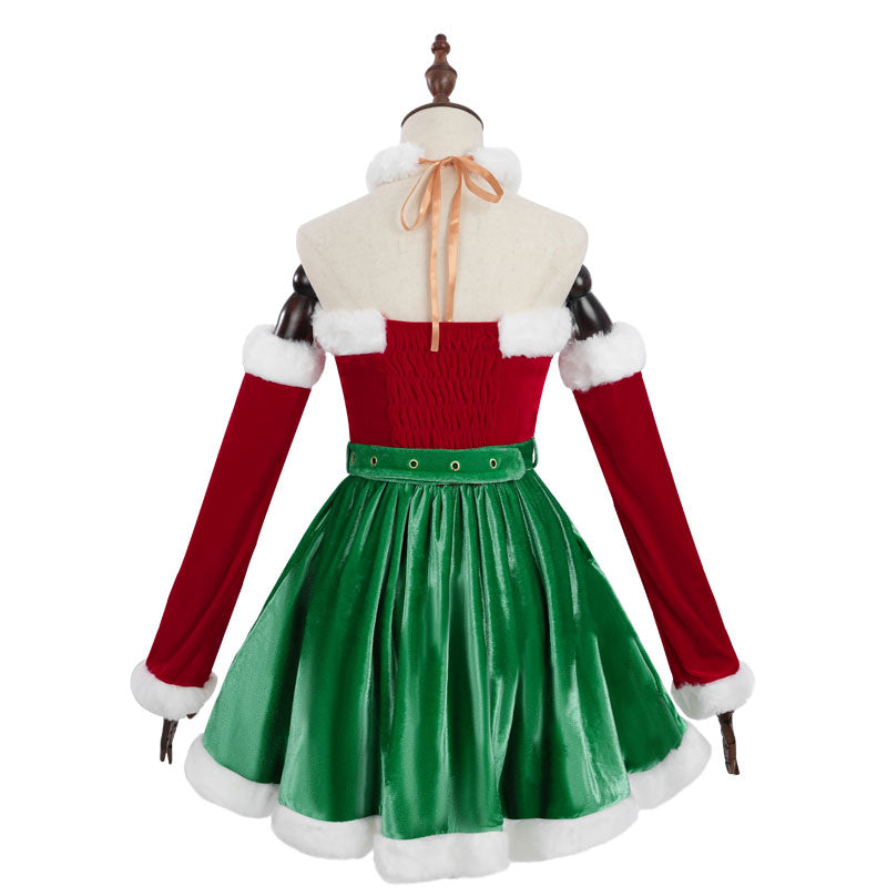 Christmas Costume Red and Green Christmas Dress