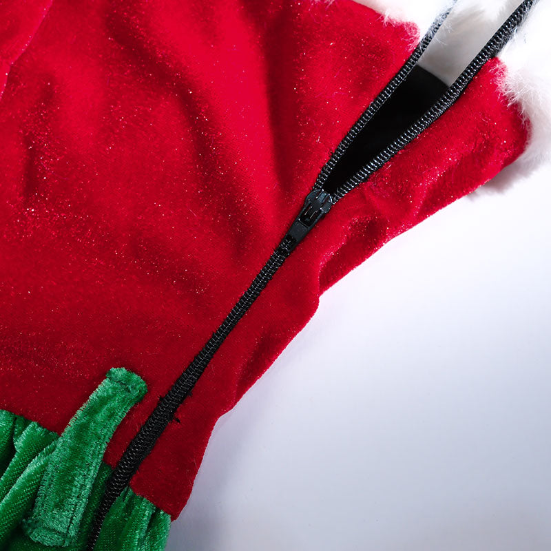 Christmas Costume Red and Green Christmas Dress