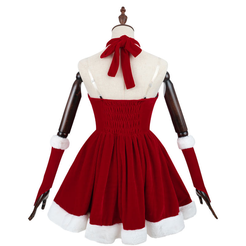 Christmas Dress Red Holiday Cosplay Outfit