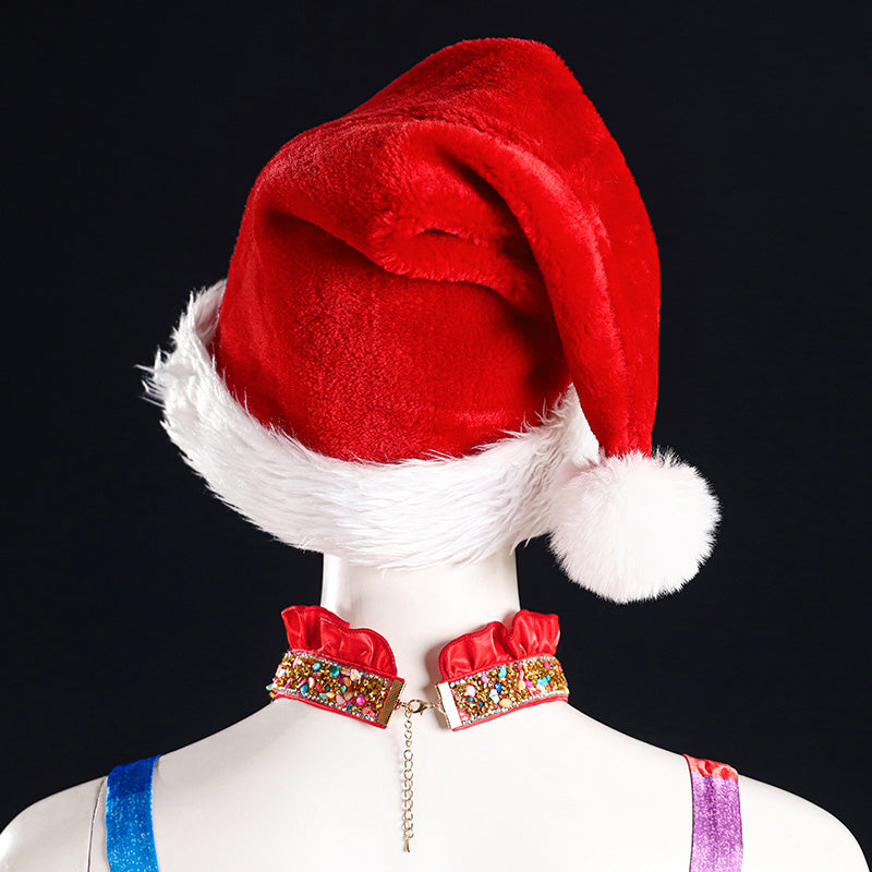 Christmas Rainbow Dress Cosplay Costume