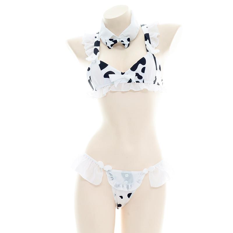 Cow Sexy Lace Bikini Cosplay Costume