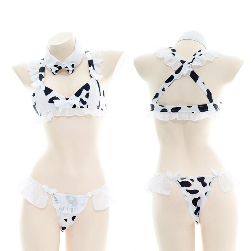 Cow Sexy Lace Bikini Cosplay Costume