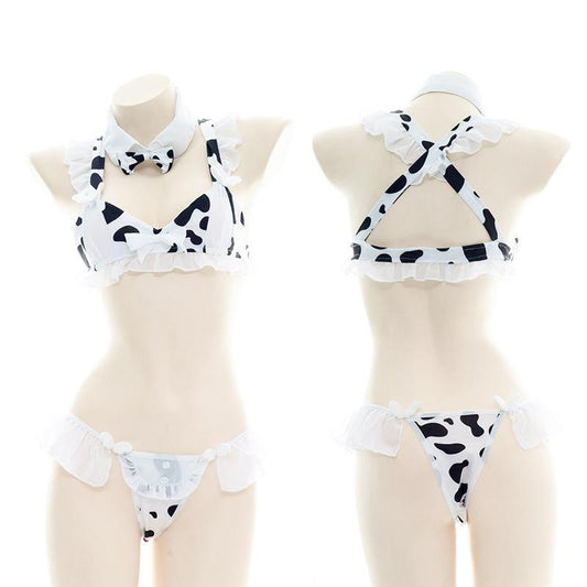 Cow Sexy Lace Bikini Cosplay Costume