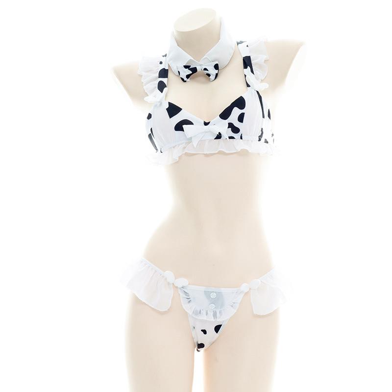 Cow Sexy Lace Bikini Cosplay Costume