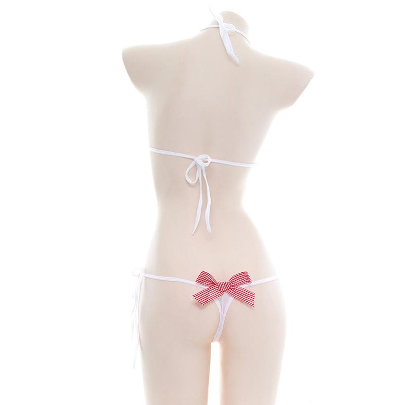 Cute Bow Tied Bikini 2 Color Cosplay Costume