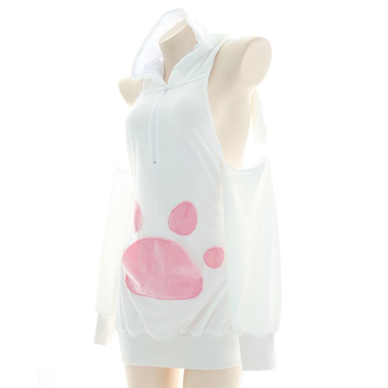 Cute Cat Pink Sexy Pajamas Cosplay Costume