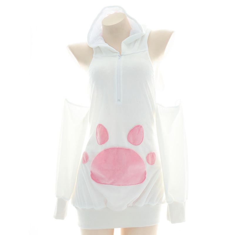 Cute Cat Pink Sexy Pajamas Cosplay Costume