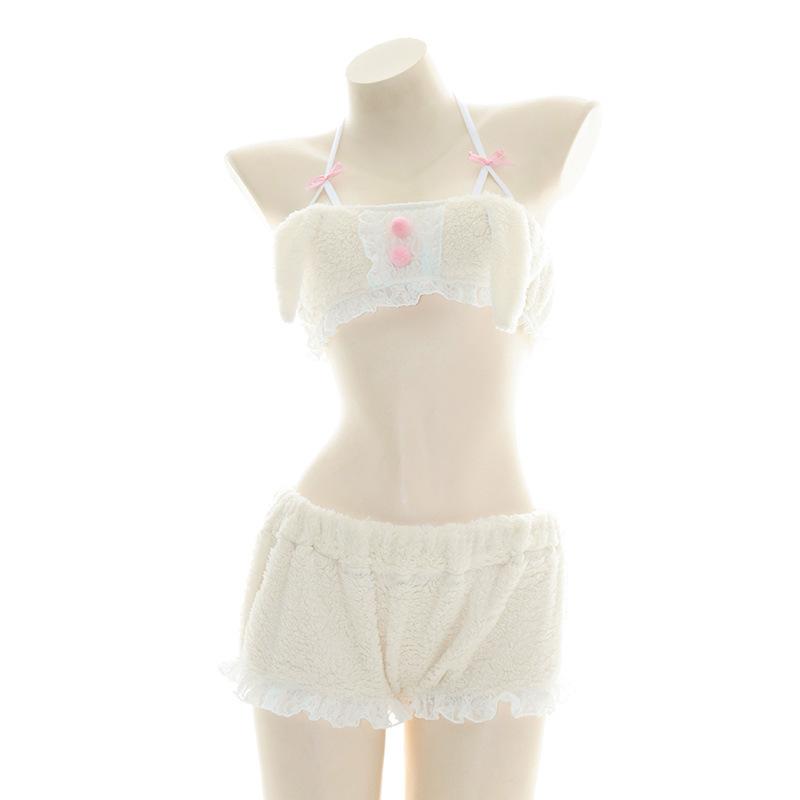 Cute Plush Rabbit Pajama Cosplay Costume