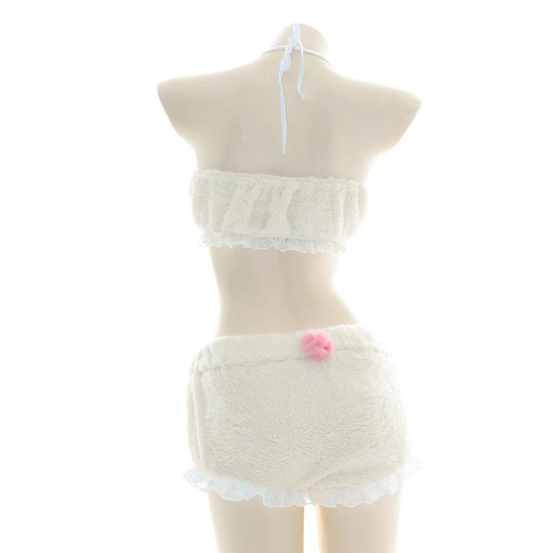 Cute Plush Rabbit Pajama Cosplay Costume