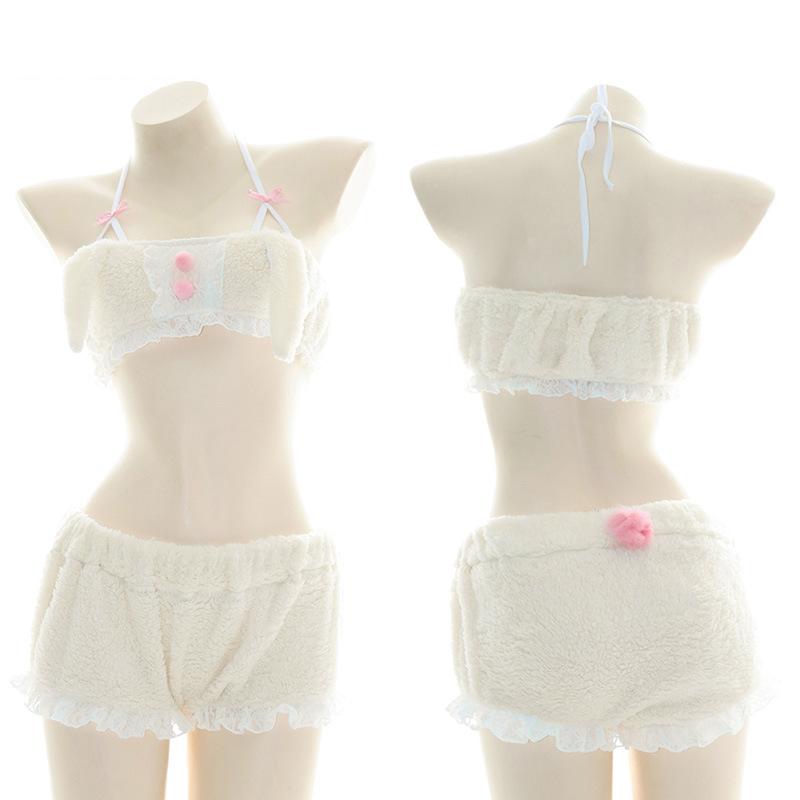 Cute Plush Rabbit Pajama Cosplay Costume