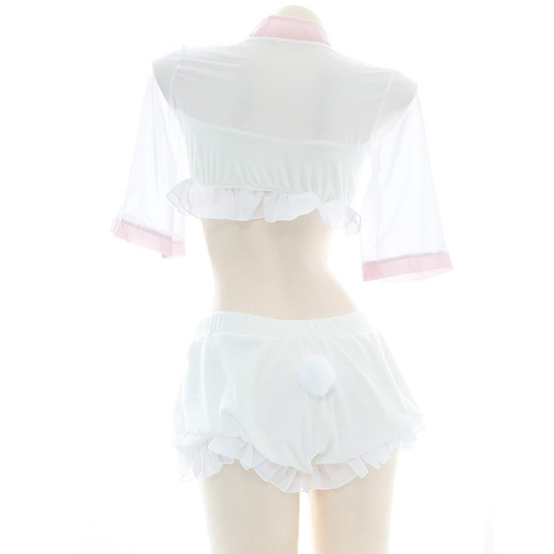 Cute Rabbit Cheongsam Pajama Cosplay Costume