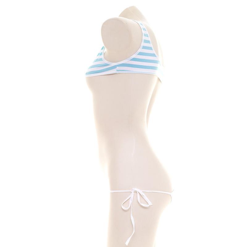 Cute Striped Girly Underwear 2 Colors Cosplay Costume