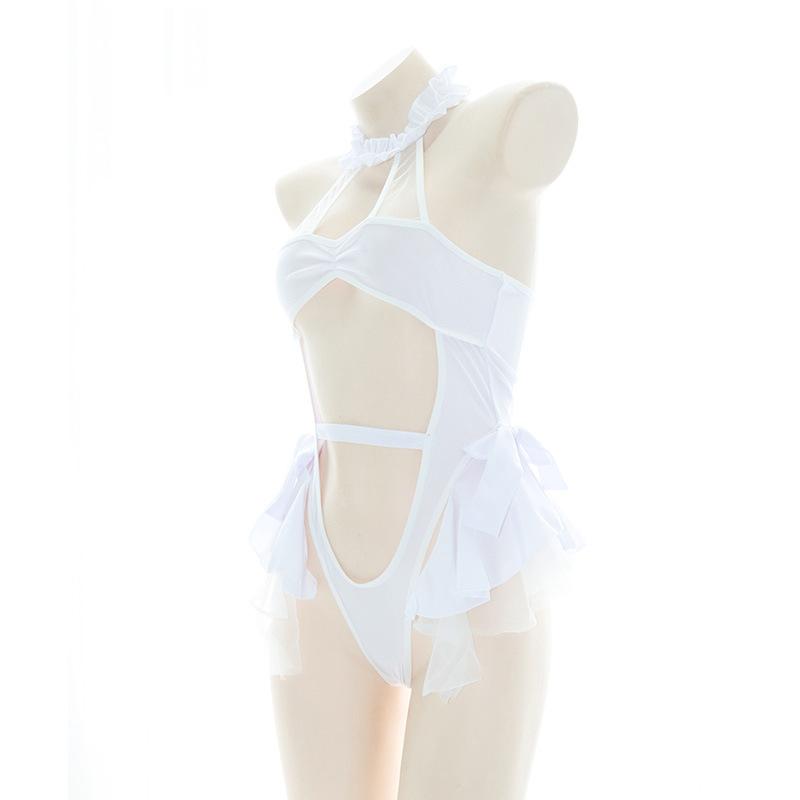 Cute White Sexy Swimsuit Cosplay Costume