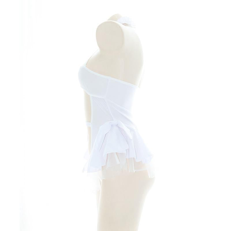 Cute White Sexy Swimsuit Cosplay Costume