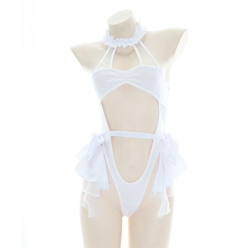 Cute White Sexy Swimsuit Cosplay Costume