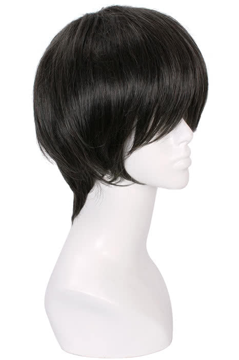 20cm Nase Hiroomi Cosplay Wig Short Black Hair