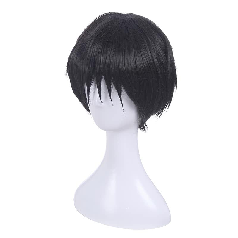 Haikyū!! Tobio Kageyama Short Black Anime Cosplay Wigs