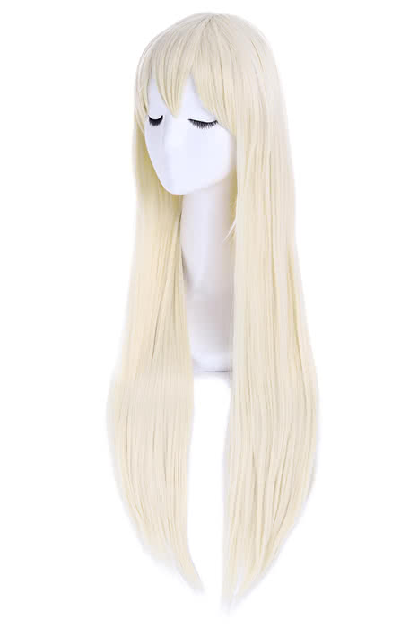 Gintama Sarutobi Ayame Long Beige Straight Cosplay Wigs For Women