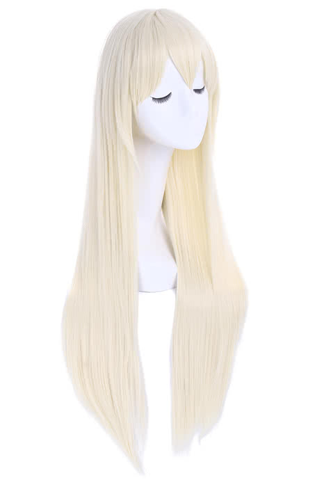 Gintama Sarutobi Ayame Long Beige Straight Cosplay Wigs For Women