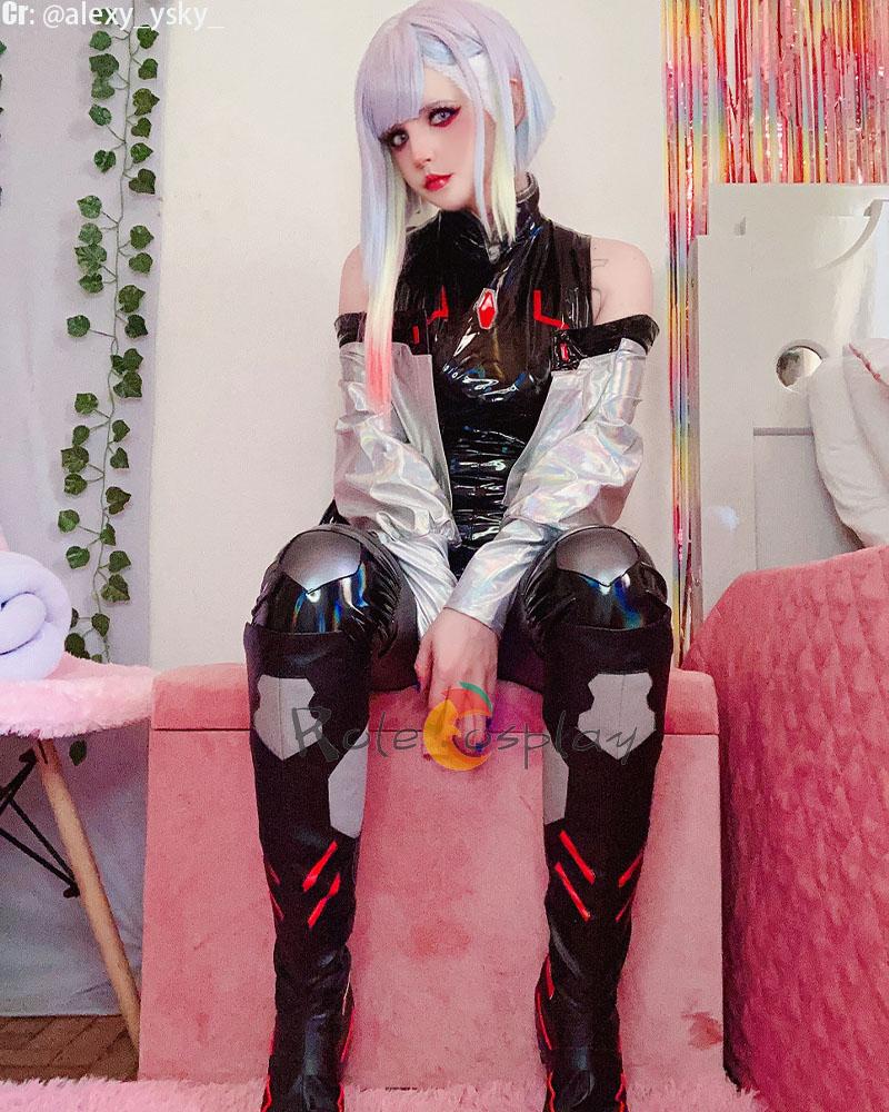 Cyberpunk Edgerunners 2077 Lucy Cosplay Wigs