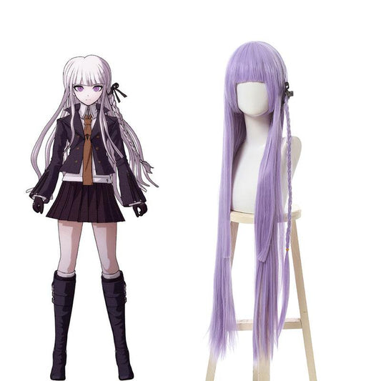 Danganronpa Kyouko Kirigiri  Purple Long  Cosplay Wigs