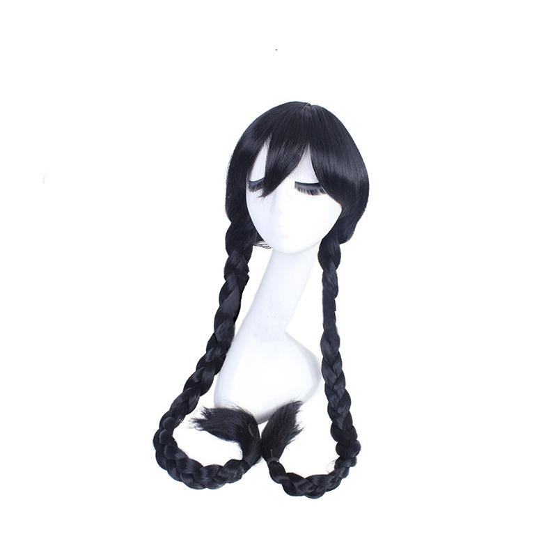 DanganRonpa Toko Hukawa Black Long Cosplay Wigs
