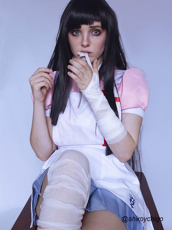 Danganronpa Trigger Happy Havoc  Mikan Tsumiki Cosplay Costume