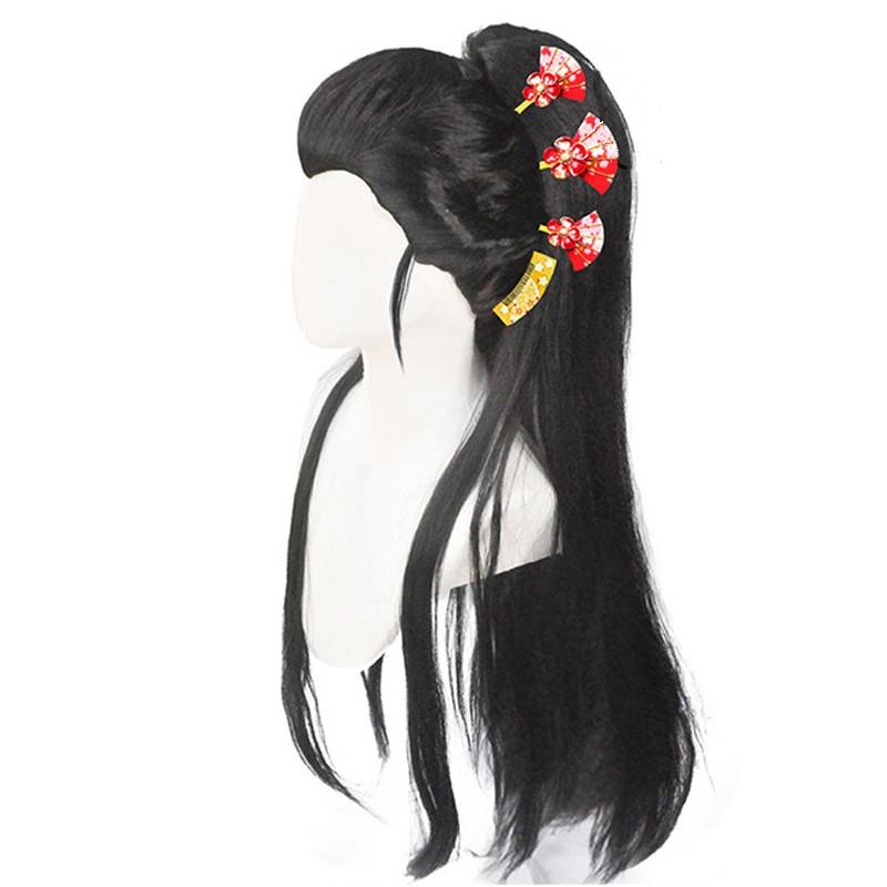 Demon Slayer Daki Black Long Cosplay Wigs