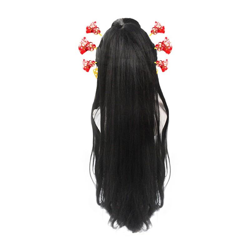 Demon Slayer Daki Black Long Cosplay Wigs