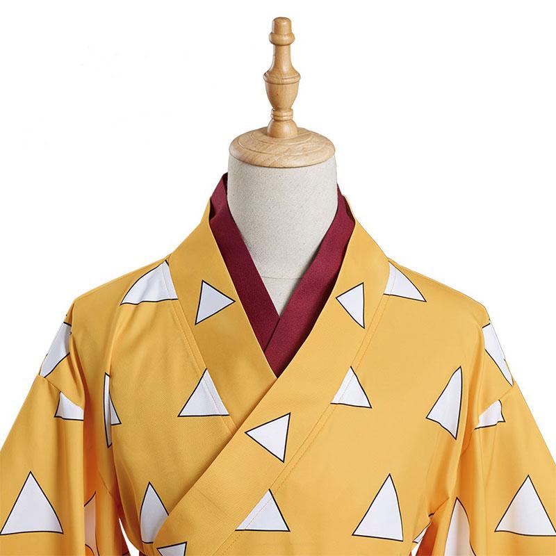 Demon Slayer Entertainment District Arc Zenitsu Agatsuma kimono Cosplay Costume