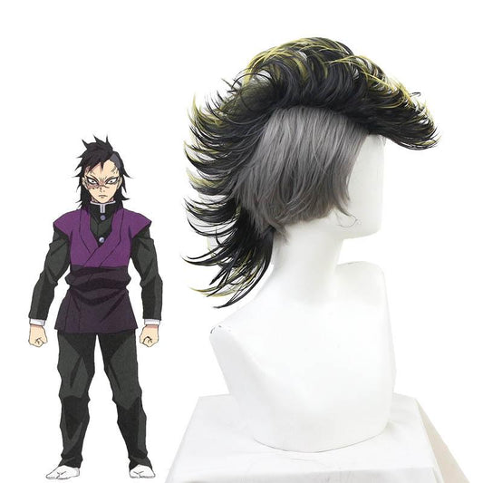 Demon Slayer Genya Shinazugawa Cosplay Wigs