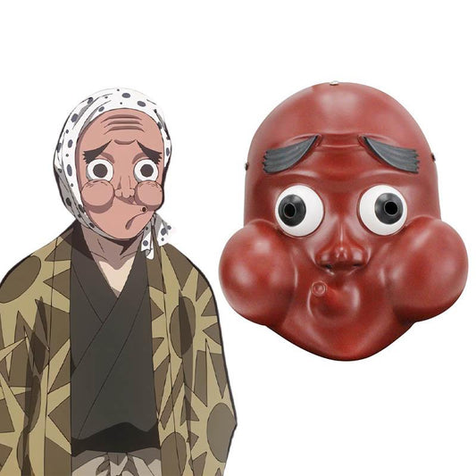 Demon Slayer Hotaru Haganezuka Mask Cosplay Prop