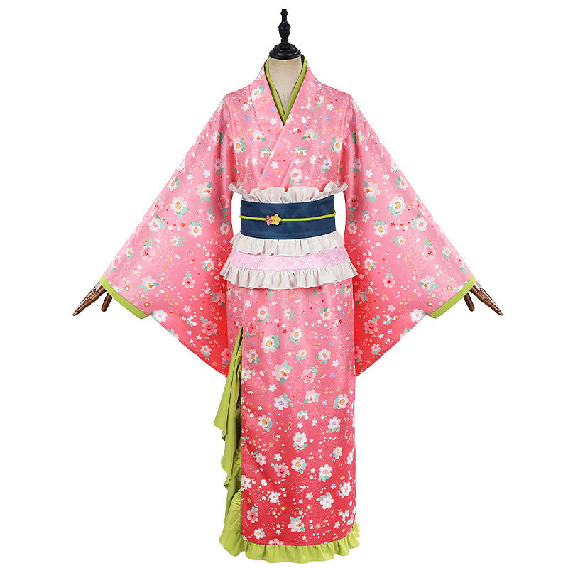 Demon Slayer Kanroji Mitsuri Kimono Cosplay Costume