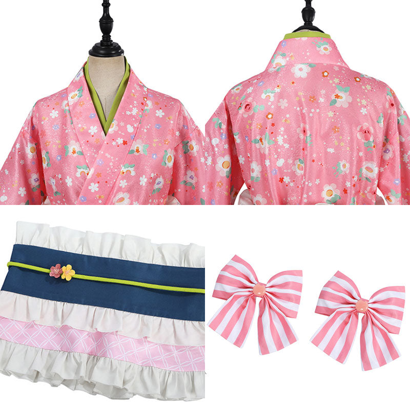 Demon Slayer Kanroji Mitsuri Kimono Cosplay Costume