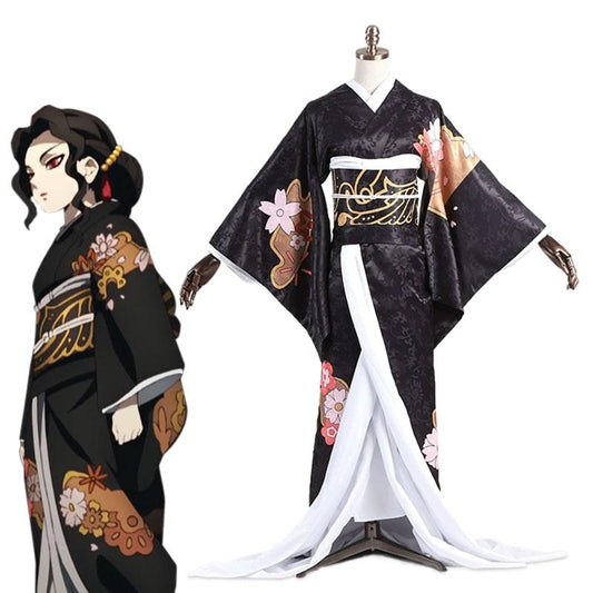 Demon Slayer  Kibutsuji Muzan Female kimono Cosplay Costume