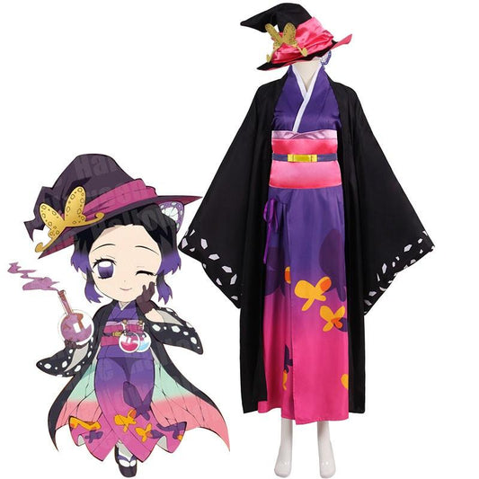 Demon Slayer Kocho Shinobu Halloween Kimono Cosplay Costume Customization