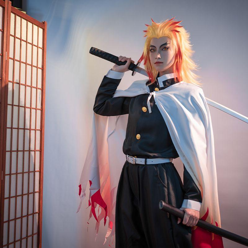 Demon Slayer Rengoku Kyoujurou Male Uniform Cosplay Costume