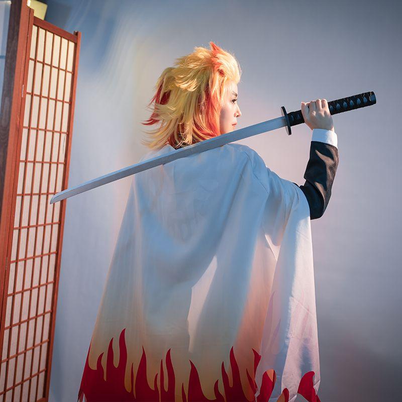 Demon Slayer Rengoku Kyoujurou Male Uniform Cosplay Costume