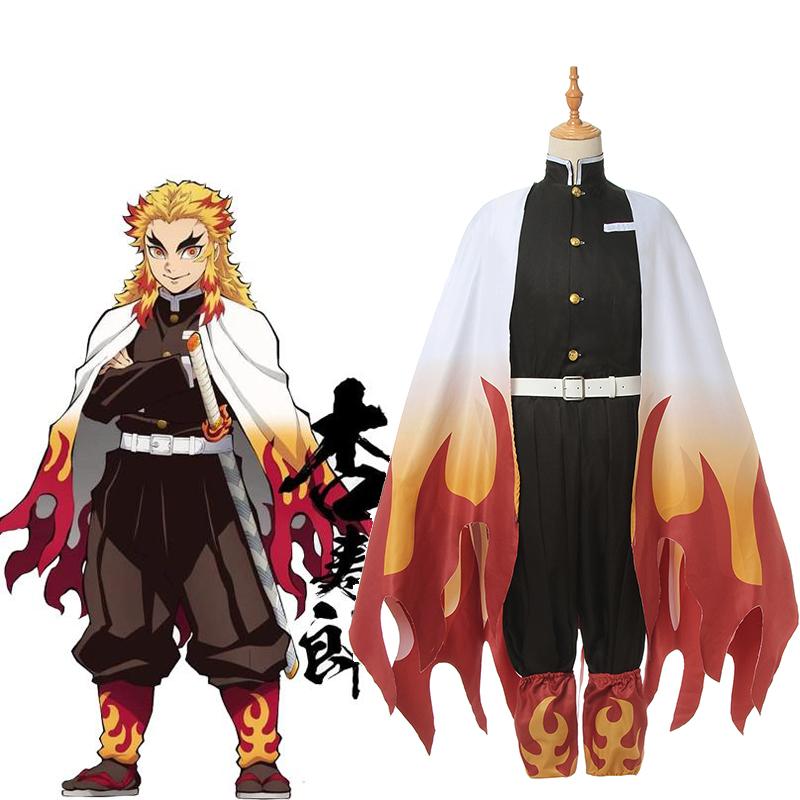 Demon Slayer Rengoku Kyoujurou Male Uniform Cosplay Costume