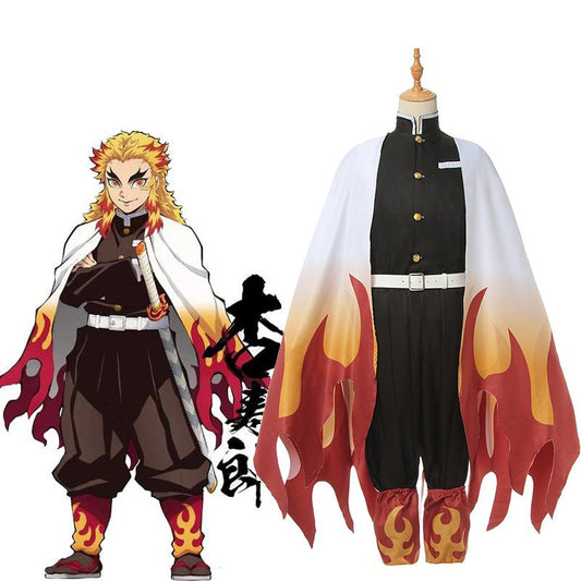 Demon Slayer Rengoku Kyoujurou Male Uniform Cosplay Costume