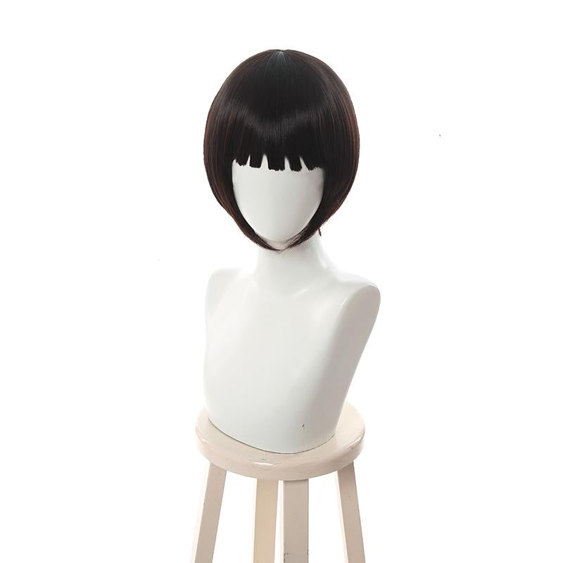 Demon Slayer Tsuyuri Kanawo Black Brown Ponytail Cosplay Wigs