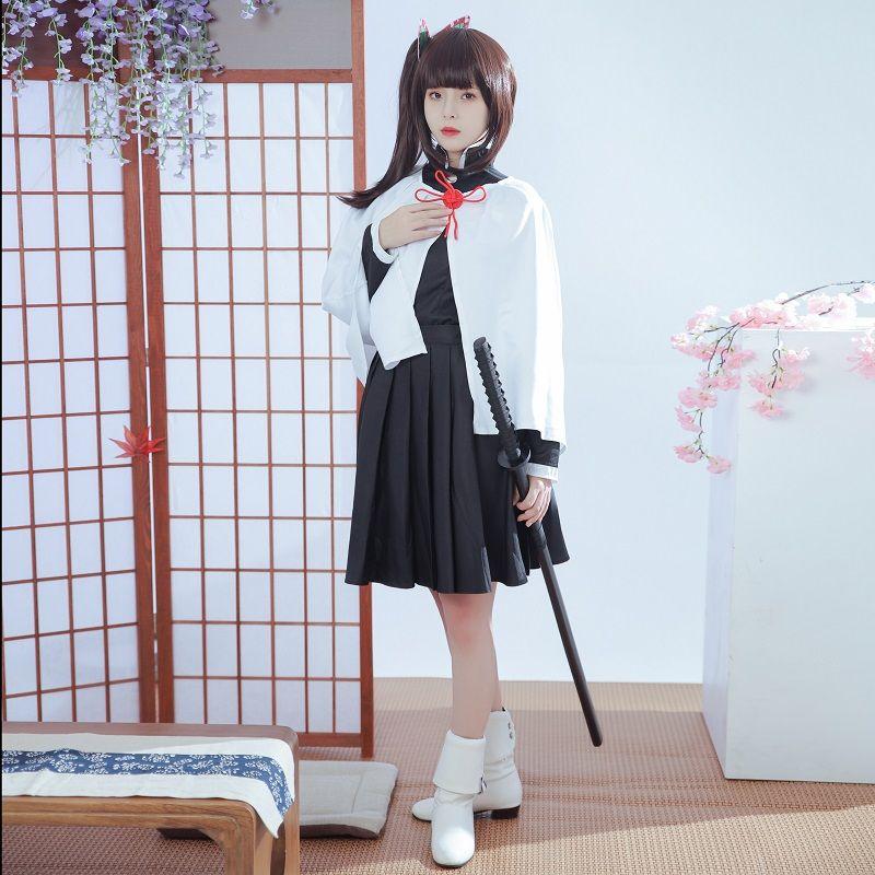 【Size: L-3XL Last Batch】【In Stock】Demon Slayer Tsuyuri Kanao Female Uniform Cosplay Costume