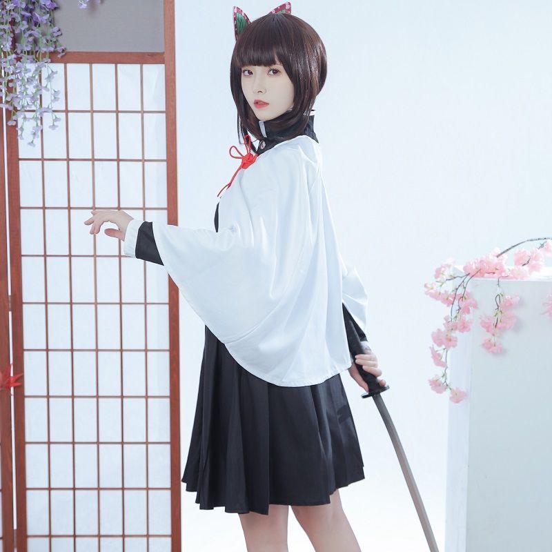【Size: L-3XL Last Batch】【In Stock】Demon Slayer Tsuyuri Kanao Female Uniform Cosplay Costume